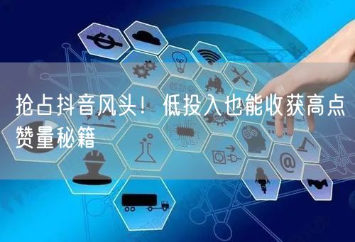 抢占抖音风头！低投入也能收获高点赞量秘籍