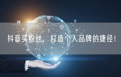 抖音买粉丝，打造个人品牌的捷径！