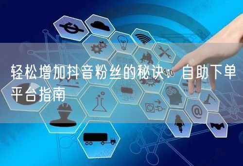 轻松增加抖音粉丝的秘诀：自助下单平台指南