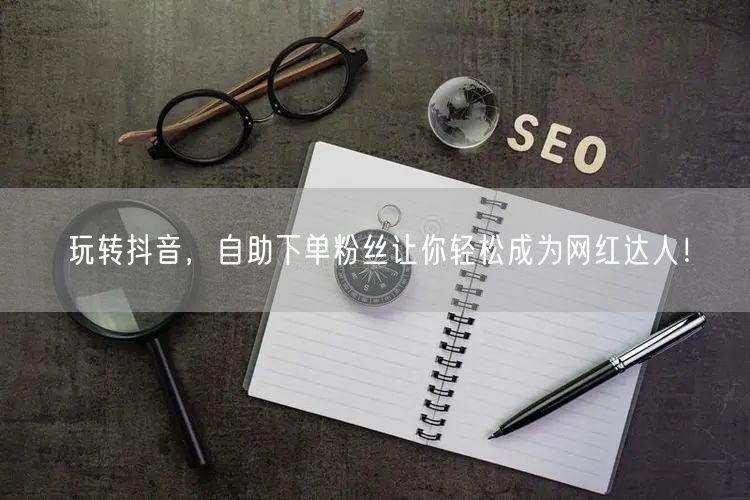 玩转抖音，自助下单粉丝让你轻松成为网红达人！