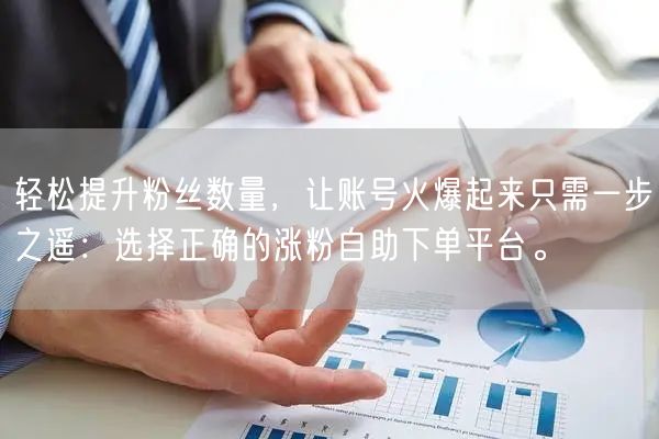 轻松提升粉丝数量，让账号火爆起来只需一步之遥：选择正确的涨粉自助下单平台。