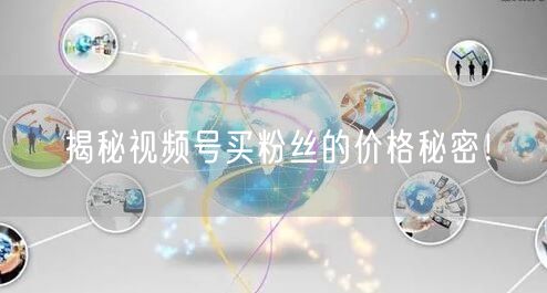 揭秘视频号买粉丝的价格秘密！