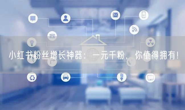 小红书粉丝增长神器：一元千粉，你值得拥有！