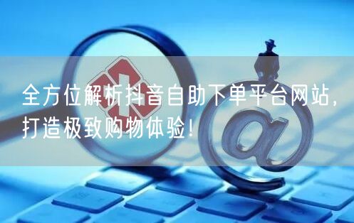 全方位解析抖音自助下单平台网站，打造极致购物体验！