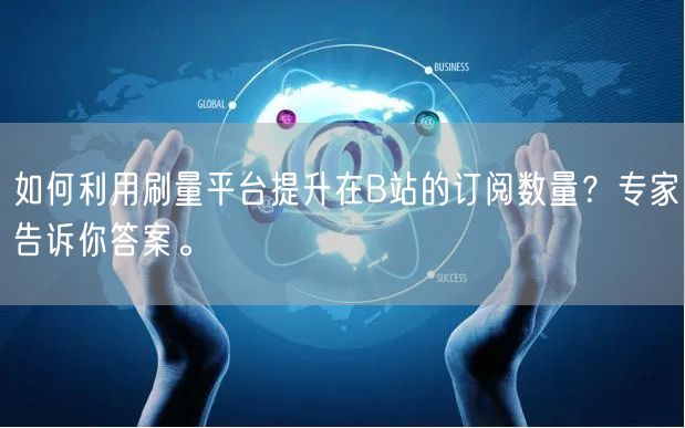 如何利用刷量平台提升在B站的订阅数量？专家告诉你答案。