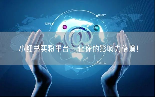 小红书买粉平台，让你的影响力倍增！